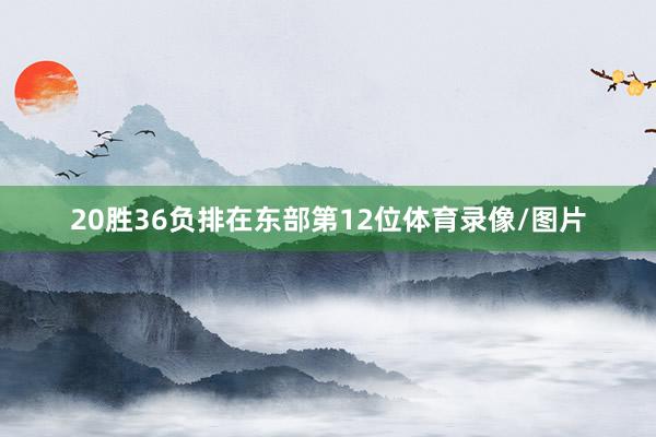 20胜36负排在东部第12位体育录像/图片