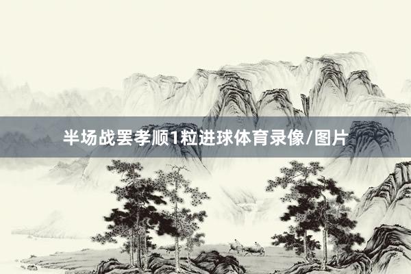 半场战罢孝顺1粒进球体育录像/图片