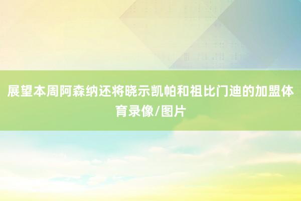 展望本周阿森纳还将晓示凯帕和祖比门迪的加盟体育录像/图片