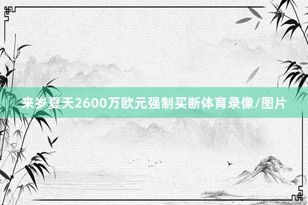 来岁夏天2600万欧元强制买断体育录像/图片
