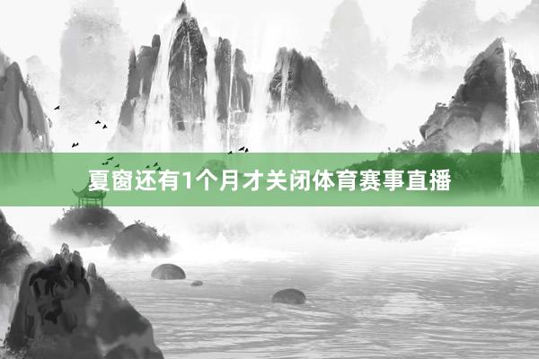 夏窗还有1个月才关闭体育赛事直播