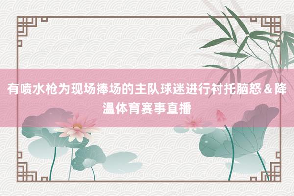 有喷水枪为现场捧场的主队球迷进行衬托脑怒＆降温体育赛事直播