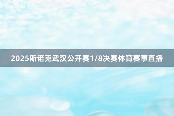 2025斯诺克武汉公开赛1/8决赛体育赛事直播