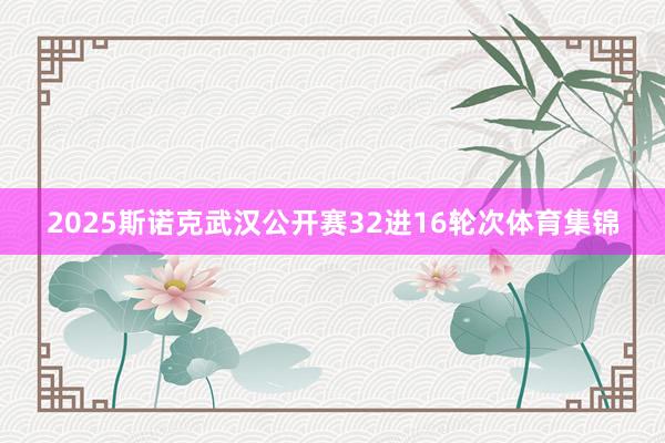 2025斯诺克武汉公开赛32进16轮次体育集锦