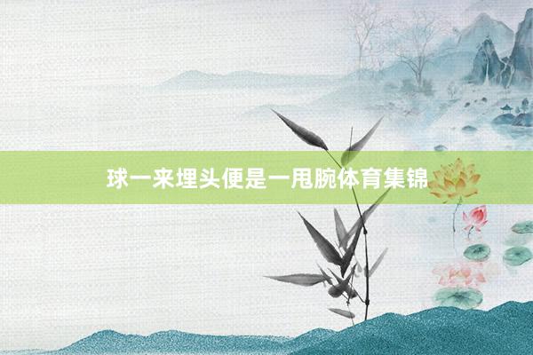 球一来埋头便是一甩腕体育集锦