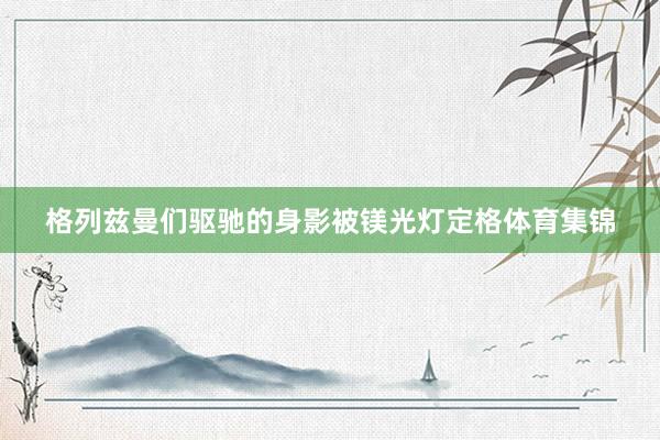格列兹曼们驱驰的身影被镁光灯定格体育集锦