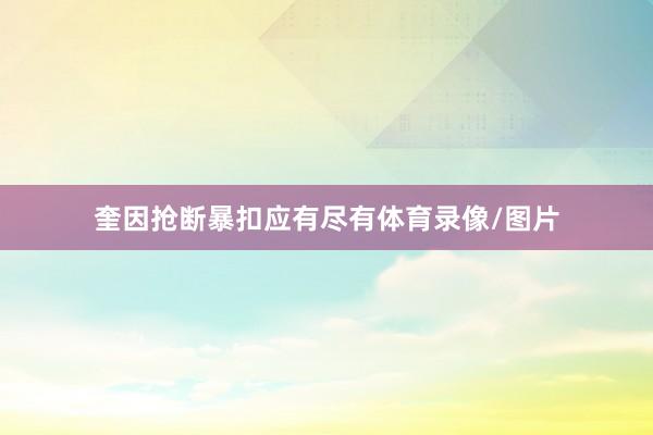 奎因抢断暴扣应有尽有体育录像/图片