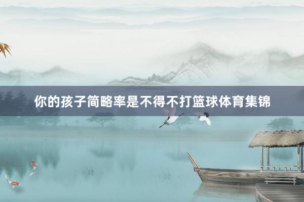 你的孩子简略率是不得不打篮球体育集锦