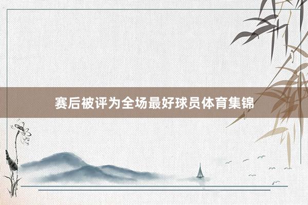 赛后被评为全场最好球员体育集锦