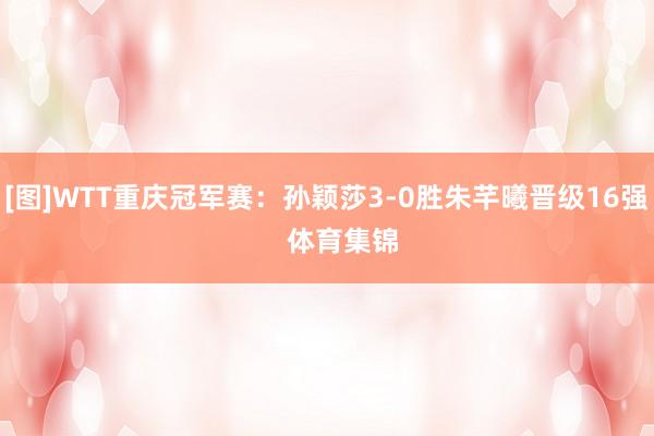 [图]WTT重庆冠军赛：孙颖莎3-0胜朱芊曦晋级16强    体育集锦