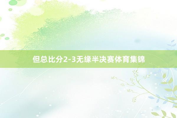 但总比分2-3无缘半决赛体育集锦