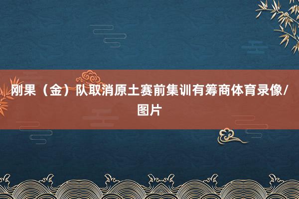 刚果（金）队取消原土赛前集训有筹商体育录像/图片